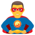 🦸‍♂️ man superhero display on JoyPixels